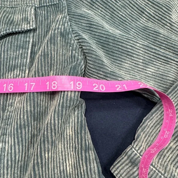 POL Teal Corduroy Jacket with Frayed Hem- it’s slightly brighter than in the pic - Picture 3 of 10